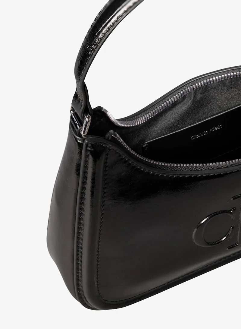 CALVIN KLEIN  Bold Monogram Metallic Shoulder Bag for Women | Best Price UAE